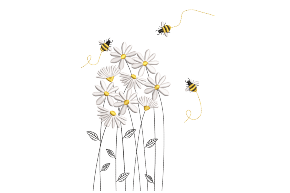 Bee & Daisies