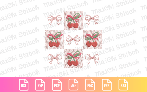 Cherry Bow Patch