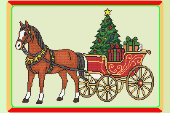 Christmas Horse & Carriage