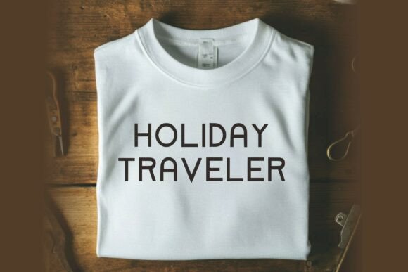 December Vacation Font PNG with transparent background - Preview 3