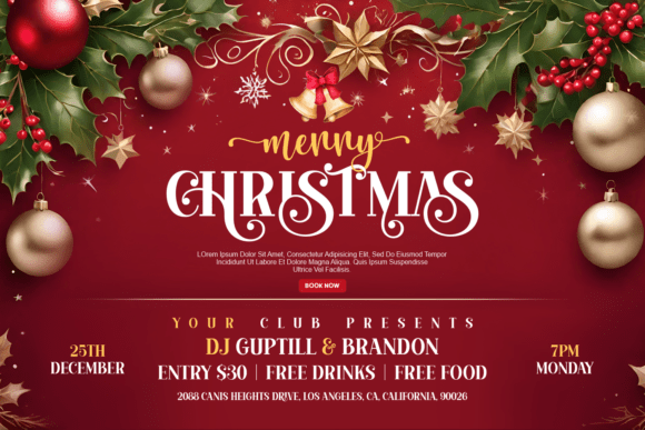 Gloria Christmas Font PNG with transparent background - Preview 1