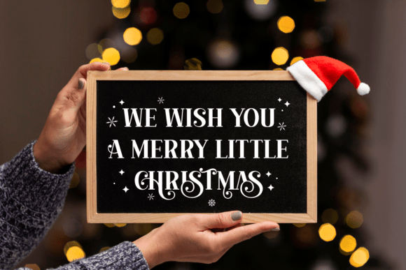 Gloria Christmas Font PNG with transparent background - Preview 4