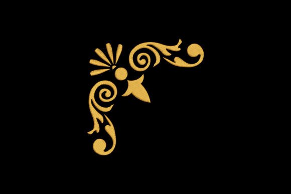Gold Border Corner