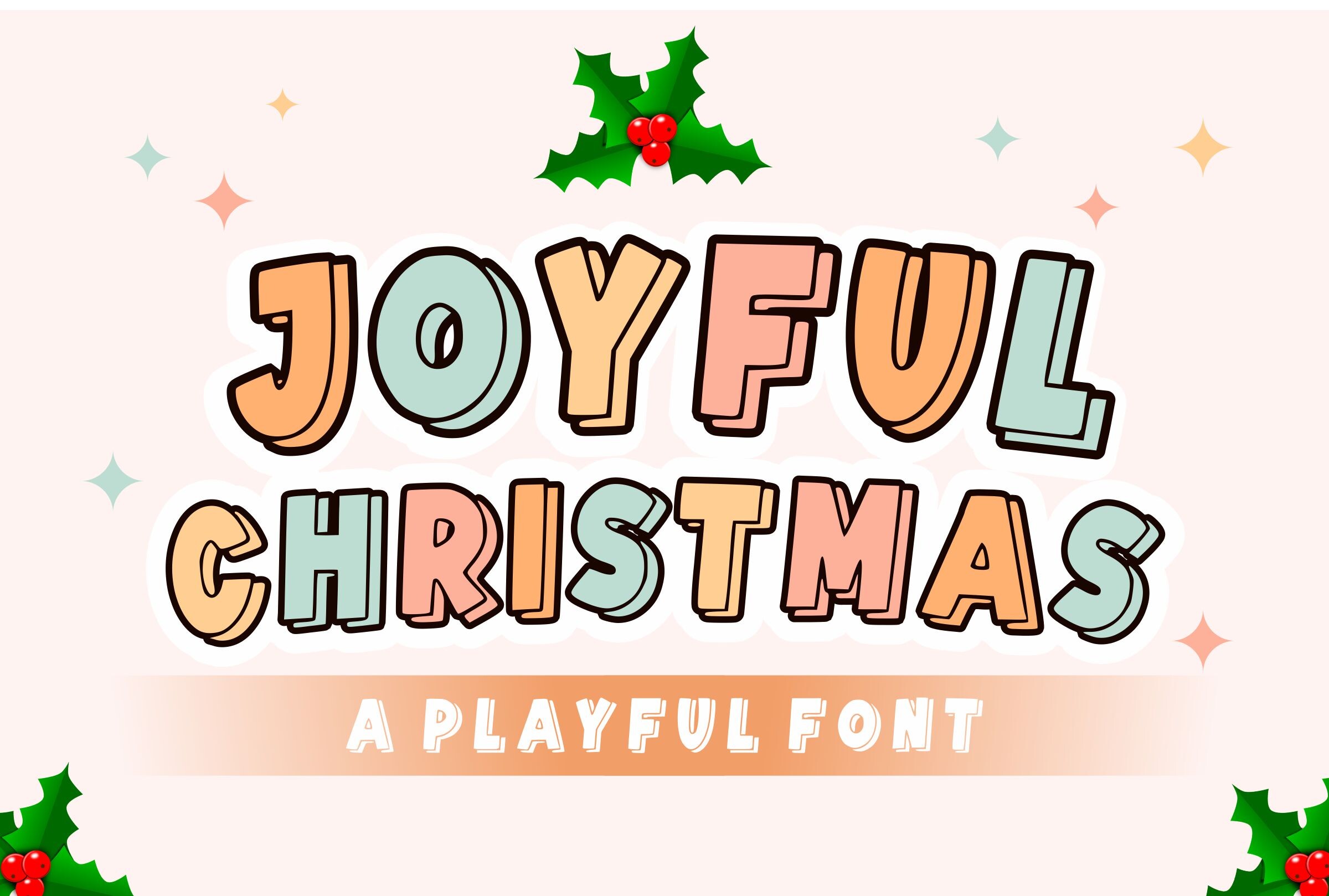 Joyful Christmas Font - photo 1