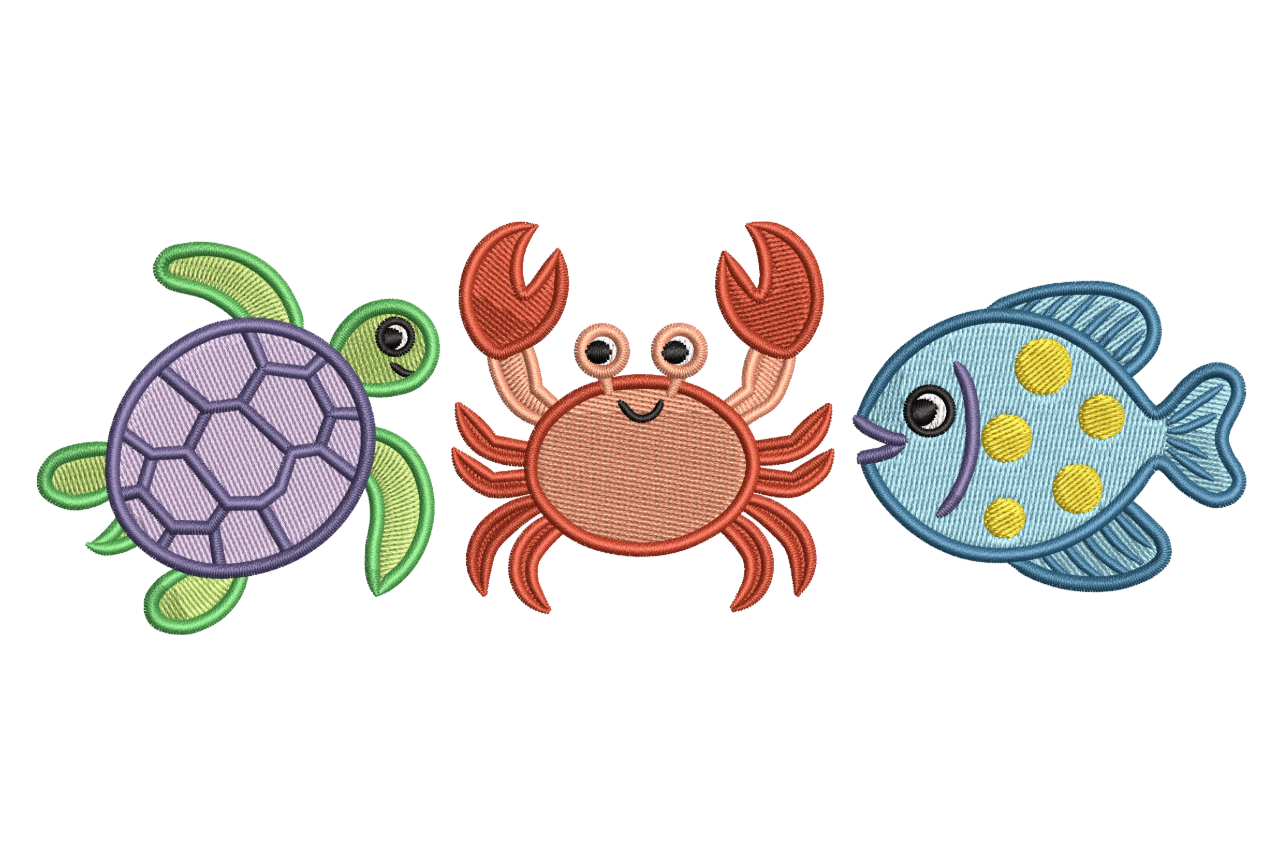 Sea Turtle Crab Fish