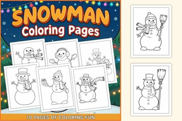 Snowman Coloring Pages for Kids
