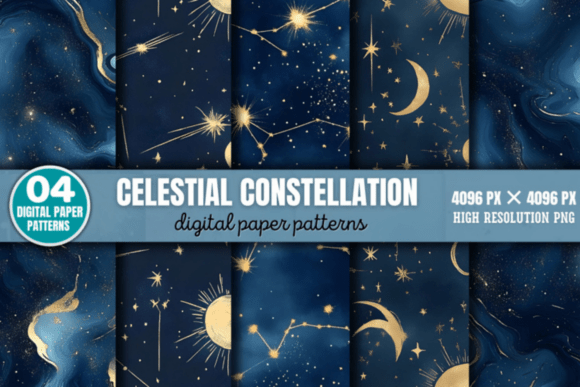 Celestial Constellation Pattern