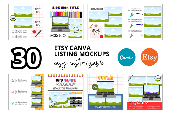 30 Teachers Pay Teachers Etsy Mockup