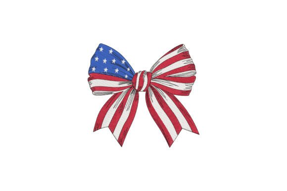 American Flag Bow