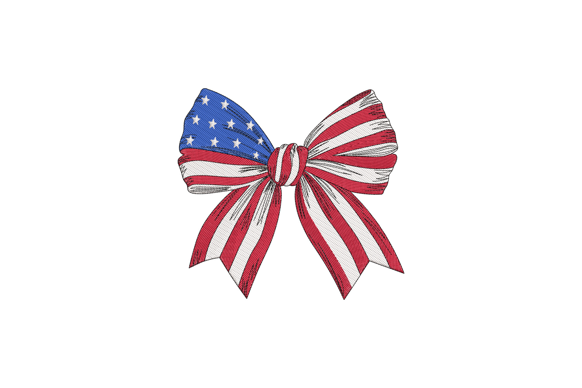 American Flag Bow
