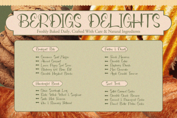 Berdigs Font - Preview 2