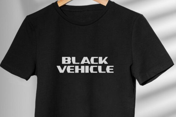 Black Vehicle Font - Preview 6