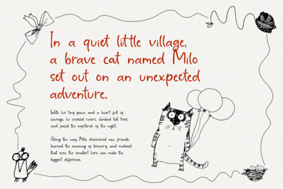 Childnotes Handwriting Font PNG with transparent background - Preview 2
