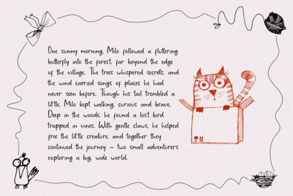 Childnotes Handwriting Font PNG with transparent background - Preview 3
