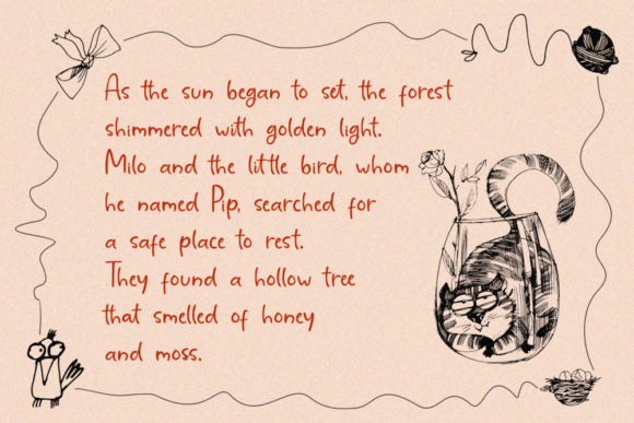 Childnotes Handwriting Font PNG with transparent background - Preview 4