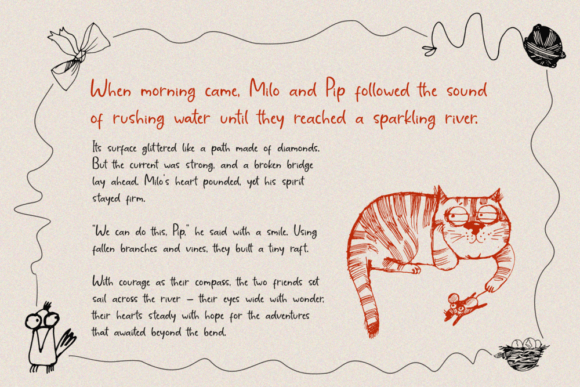 Childnotes Handwriting Font PNG with transparent background - Preview 6