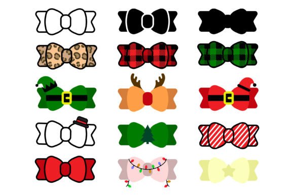 Christmas Bow SVG Bundle