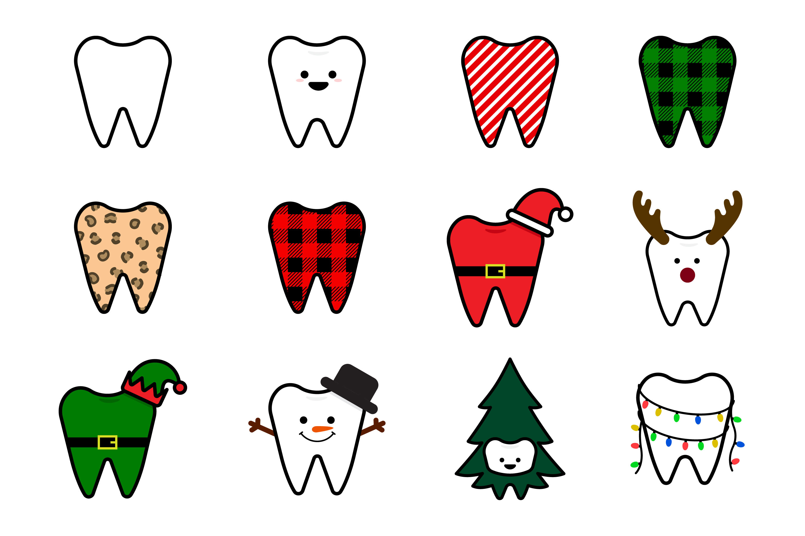 Christmas Dental Clipart Bundle - photo 1
