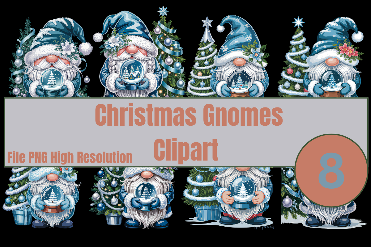 Christmas Gnome Clipart - photo 1