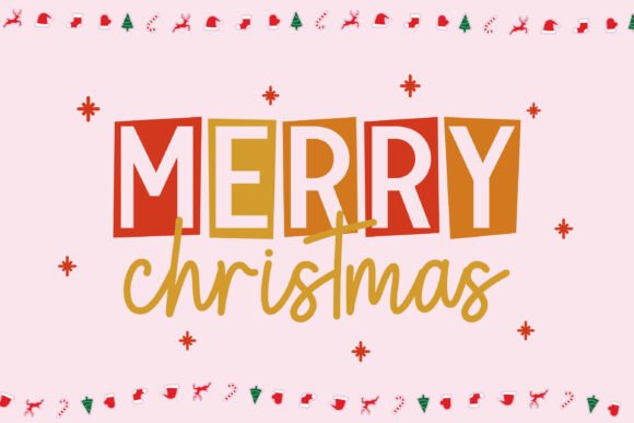 Christmas Holly Duo Font - Preview 1