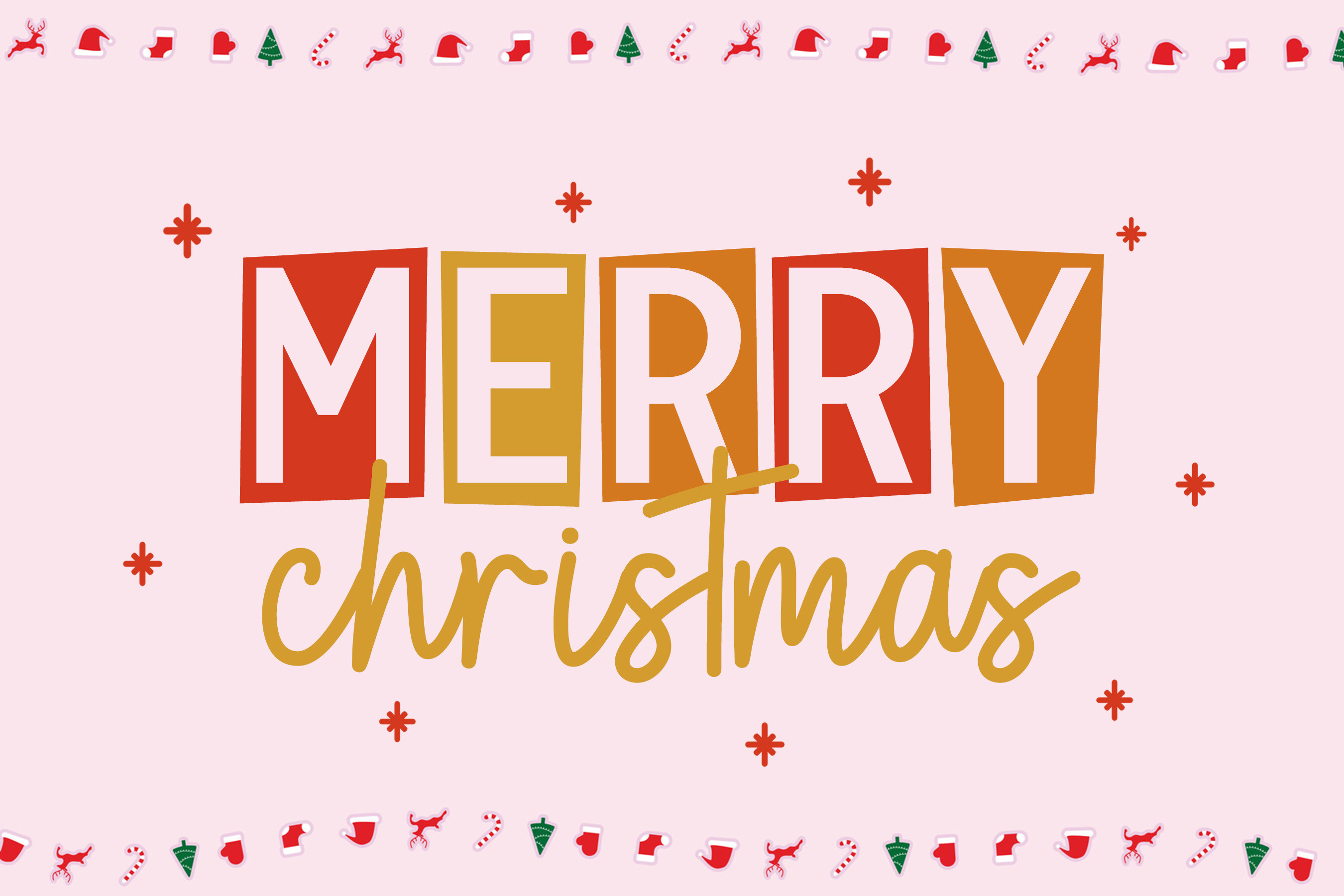 Christmas Holly Duo Font - photo 2