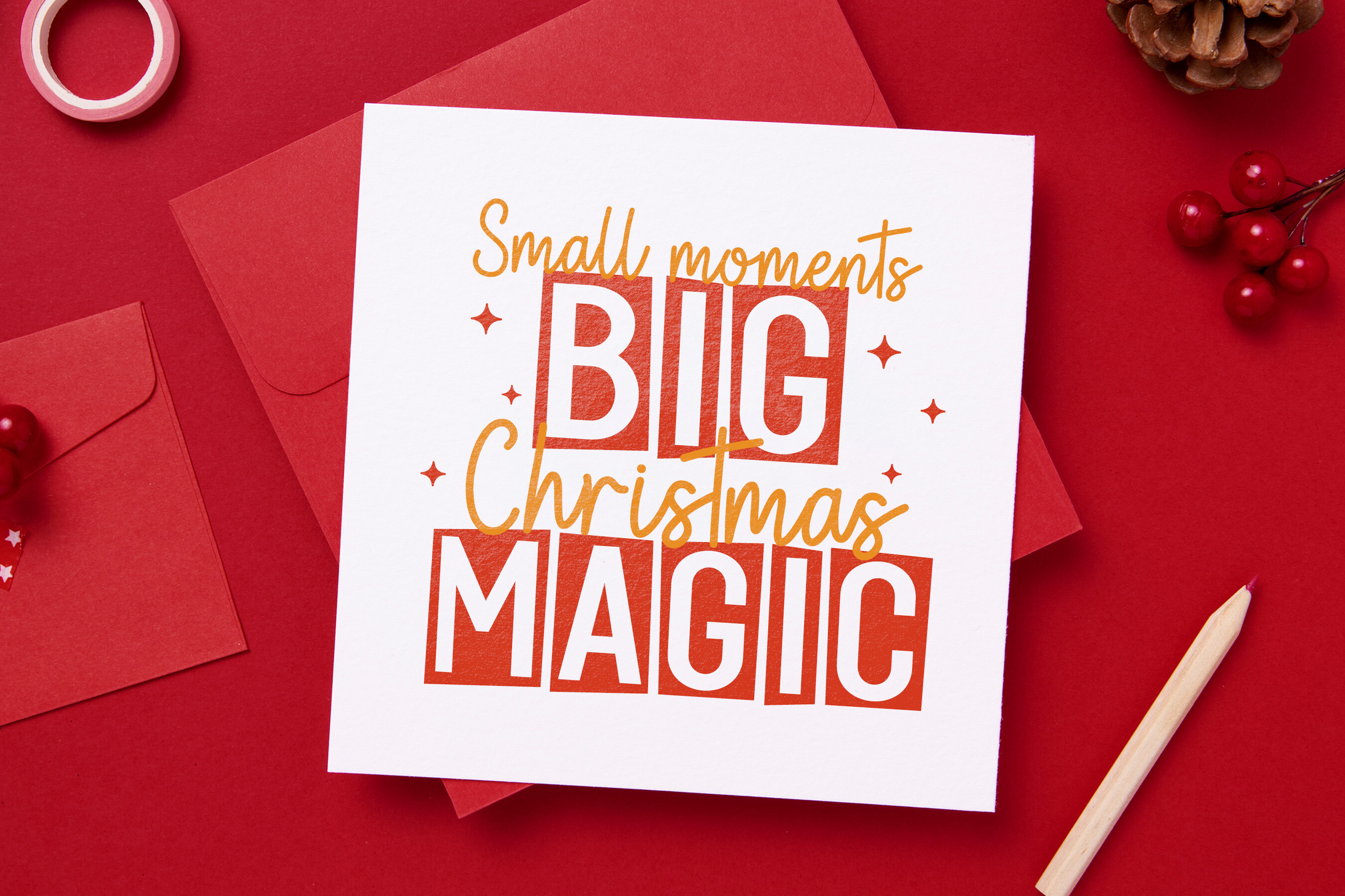 Christmas Holly Duo Font - photo 4