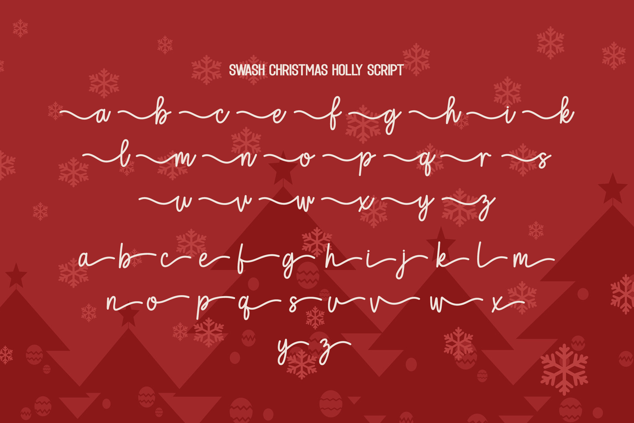 Christmas Holly Duo Font - photo 9