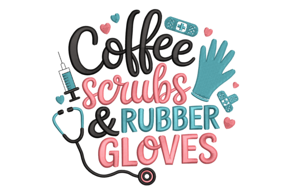 Coffee Scrubs Rubber Gloves