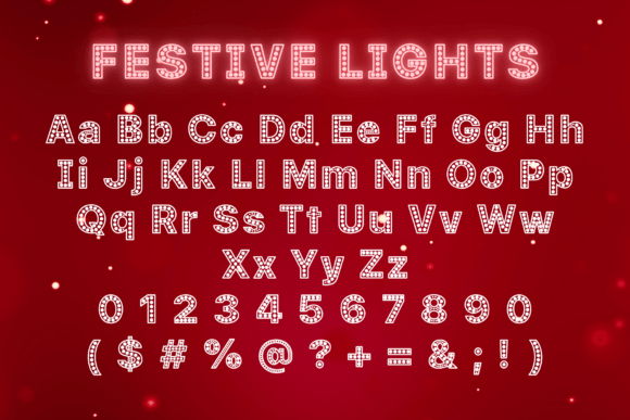 Festive Lights Font - Preview 2