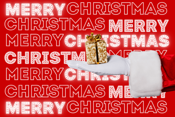 Festive Lights Font - Preview 4