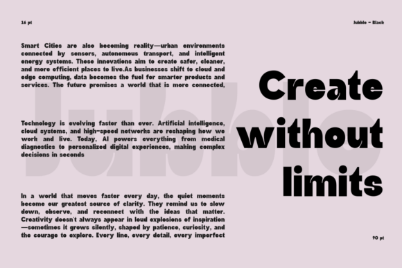 Jubble Font PNG with transparent background - Preview 6