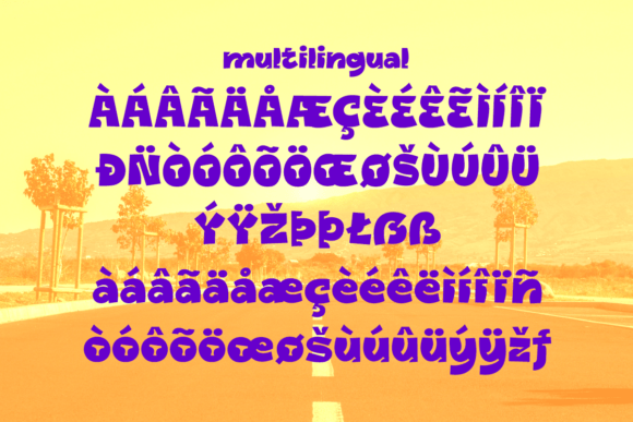 Malibu Funkster Font PNG with transparent background - Preview 2