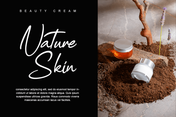 Marlinah Beauty Font PNG with transparent background - Preview 1