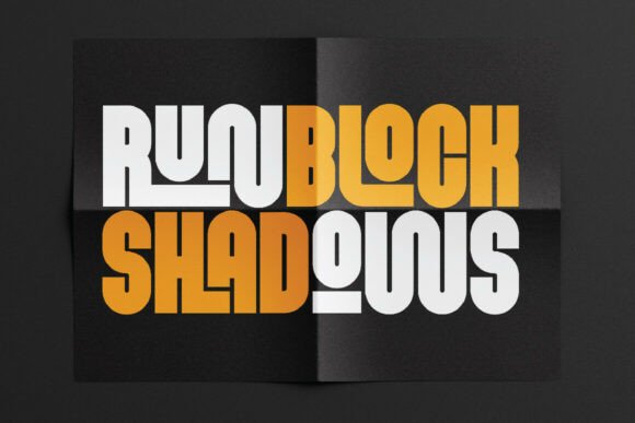 Monblock Font PNG with transparent background - Preview 2