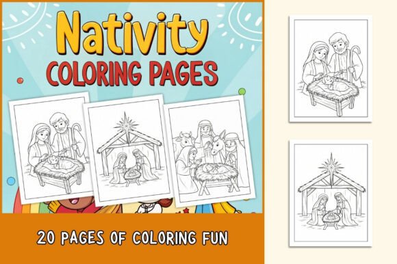 Nativity Coloring Pages for Kids