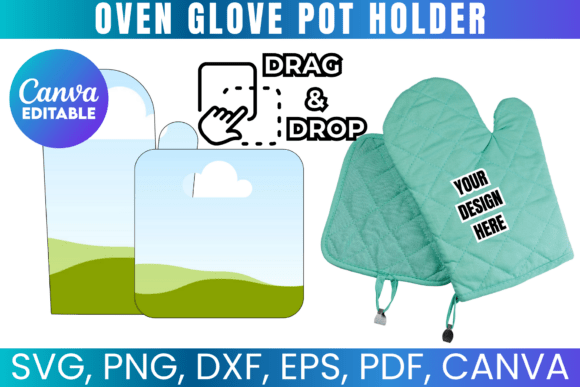 Oven Glove Pot Holder Template
