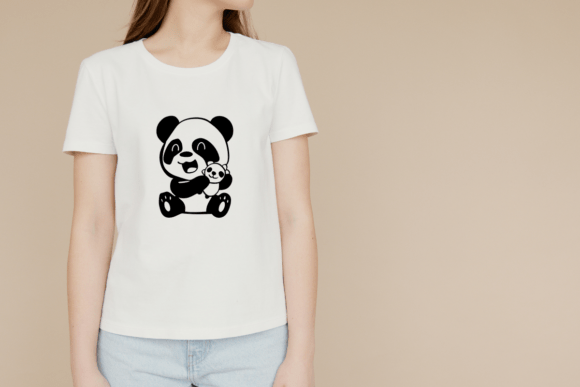 Panda Set Font PNG with transparent background - Preview 5