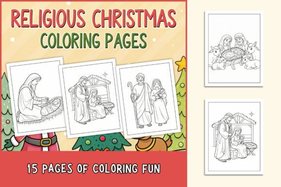 Religious Christmas Coloring Pages