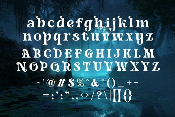 Shadowmast Font PNG with transparent background - Preview 1