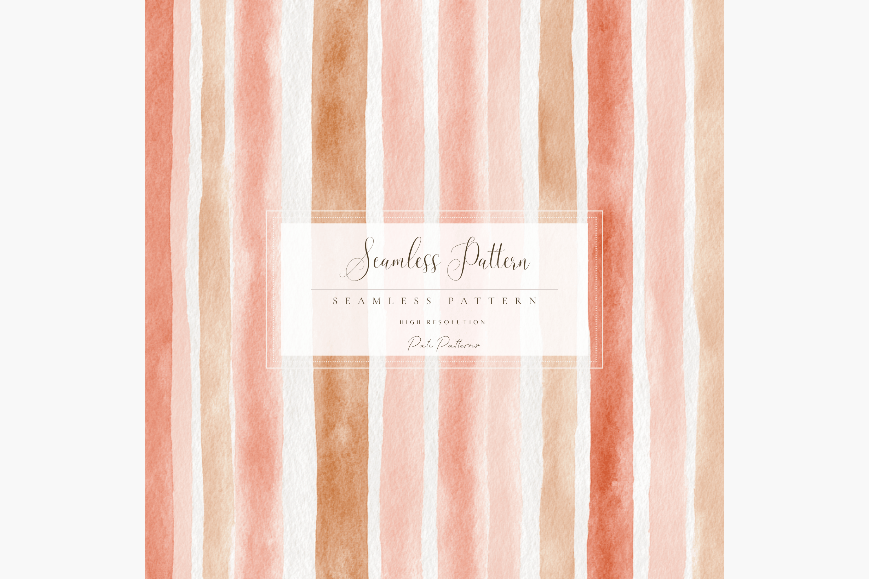 Watercolor Vertical Stripes Seamless Pattern PNG