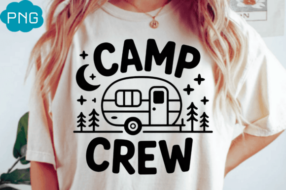Camp crew Png T-shirt Design