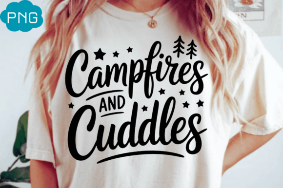 Campfire and cuddles Png T-shirt Design