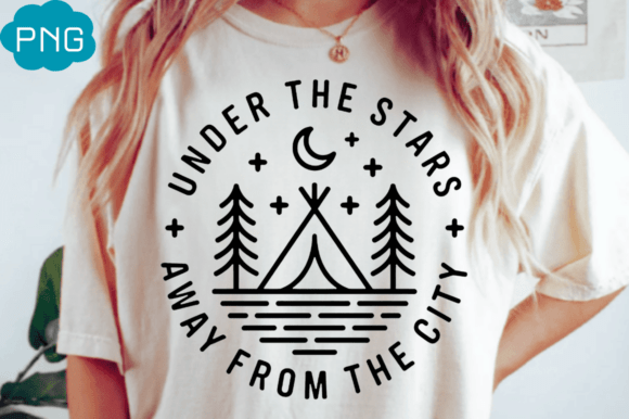 Under the stars away from the city Png