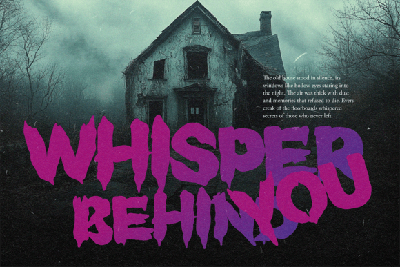 Beware Horror Font - Preview 1
