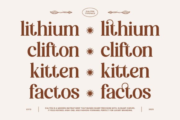 Caliten Font - Preview 3
