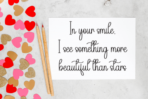 Candy Valentine Font PNG with transparent background - Preview 4