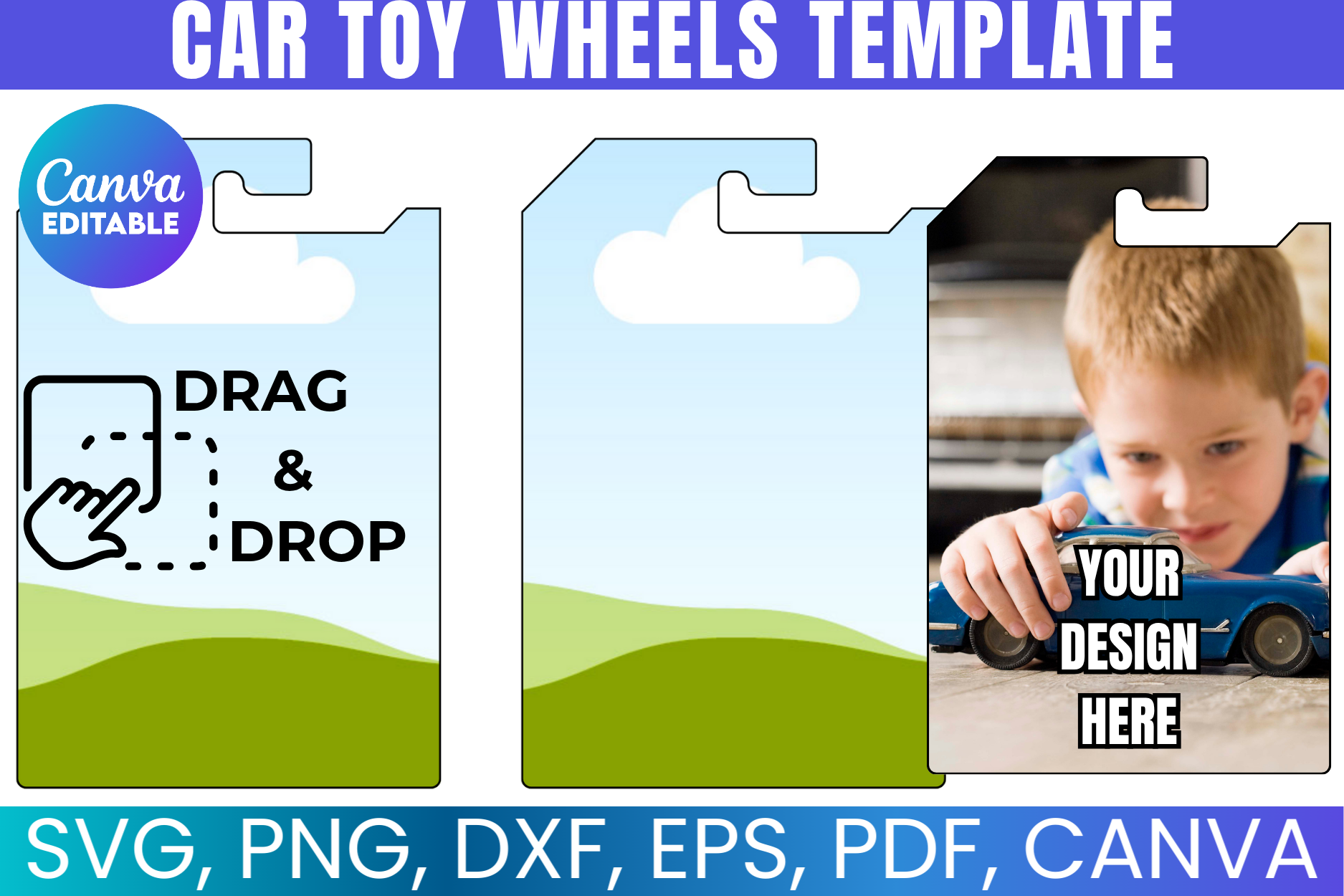 Car Toy Wheels Canva Template