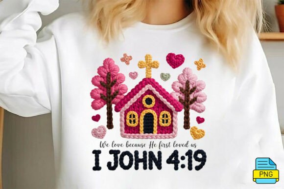 Christian Valentine Crochet Yarn PNG