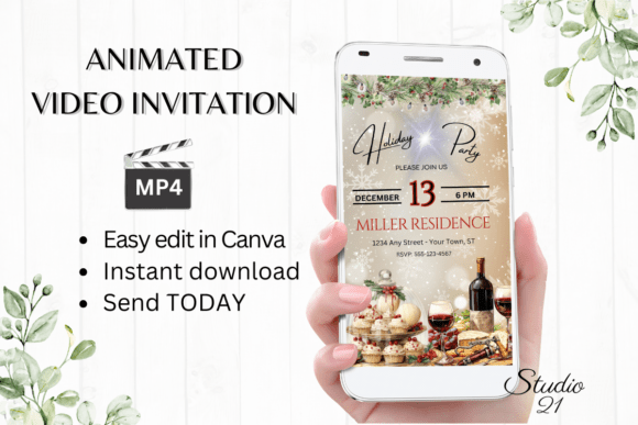 Christmas Holiday Party Invitation