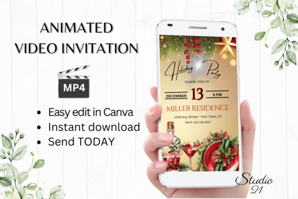 Christmas Holiday Party Invitation